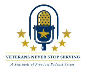 Veterans Never Stop Serving Logo